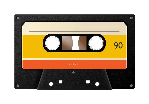 Realistic Tape Cassette Composition — Stockvektor