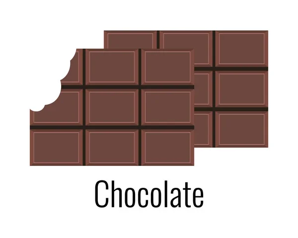 Chocolate Bar Probiotic Composition — Stockvektor