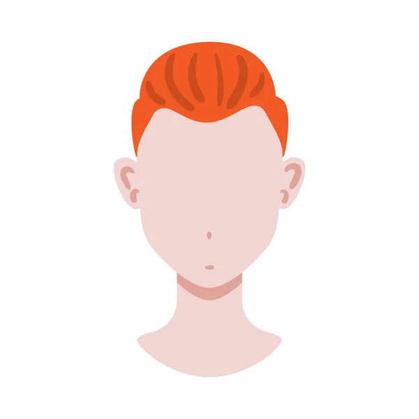 Ginger Face Creator Composition — Vetor de Stock