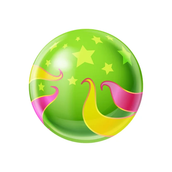 Zusammensetzung des grünen Wasserballs — Stockvektor