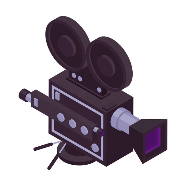 Professionele Cinema Camcorder Samenstelling — Stockvector