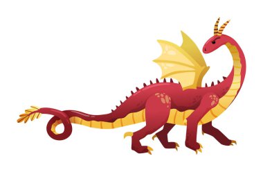 Ortaçağ masalı Dragon kompozisyon