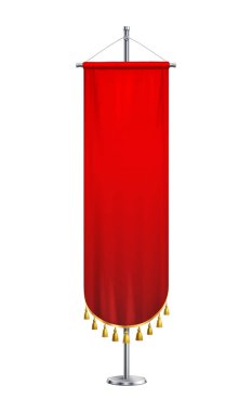 Yaya Kırmızı Pennant Kompozisyonu