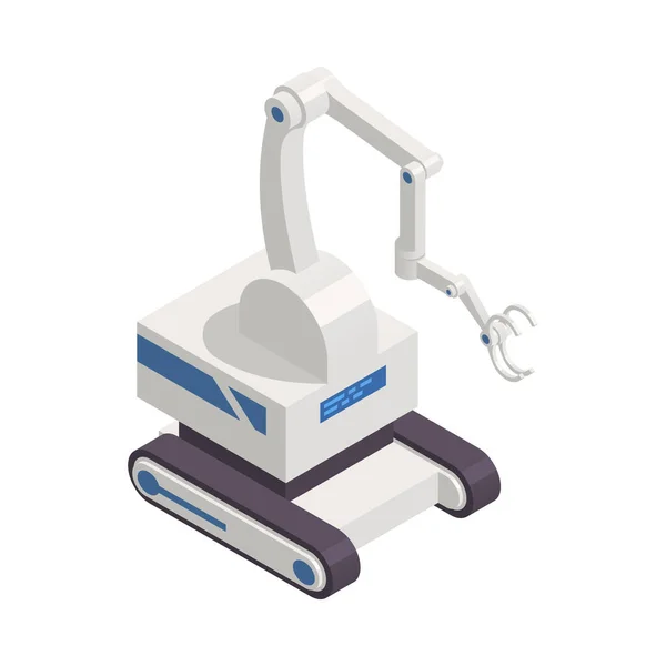 Robot Crawler Tuinman Samenstelling — Stockvector