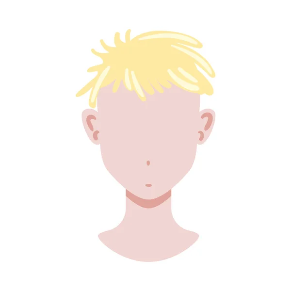Blonde Face Creator Zusammensetzung — Stockvektor