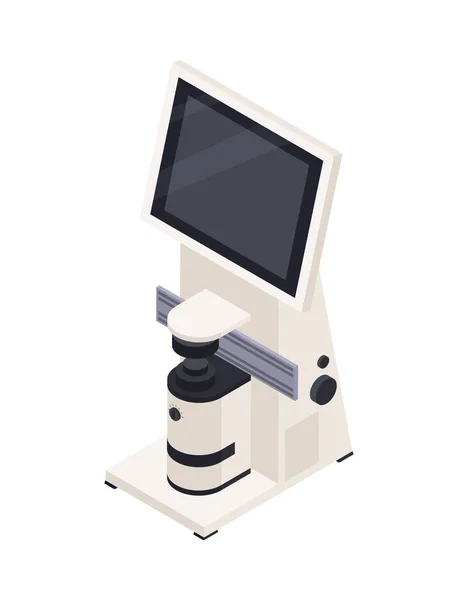 Composición del monitor del escáner de vista — Archivo Imágenes Vectoriales
