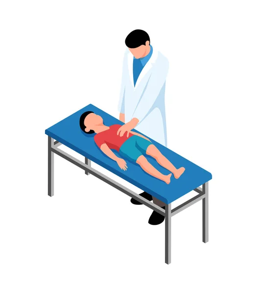 Kind und Doktor Zusammensetzung — Stockvektor