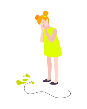 Ağlayan Kız Oyuncak Kompozisyonu