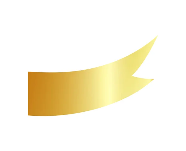 Σύνθεση φτερούγας χρυσής κορδέλας — Διανυσματικό Αρχείο