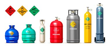 Gaz tankları seti