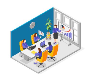 İş Eğitimi Isometric Bileşimi