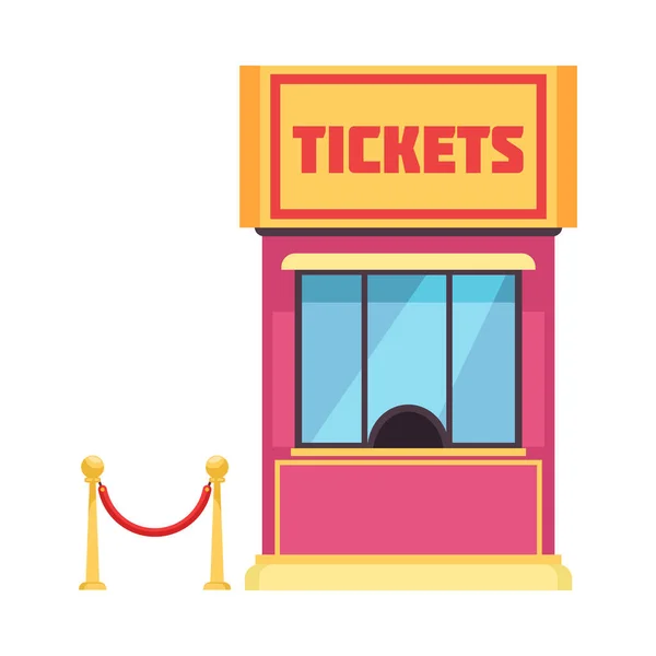 Amusement Ticket Office Samenstelling — Stockvector