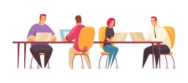 Tablo Kompozisyonu 'ndaki İş Arkadaşları