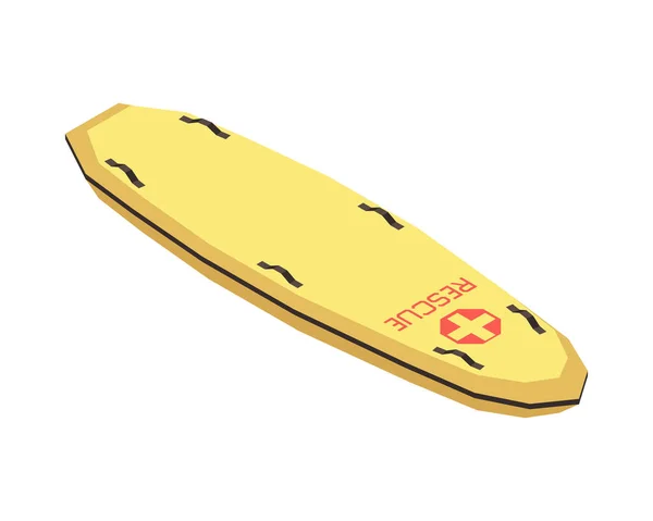 Komposisi Isometric Lifeguard Board - Stok Vektor