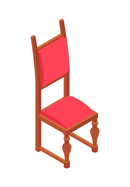 Isometrisk medeltida stol Sammansättning — Stock vektor