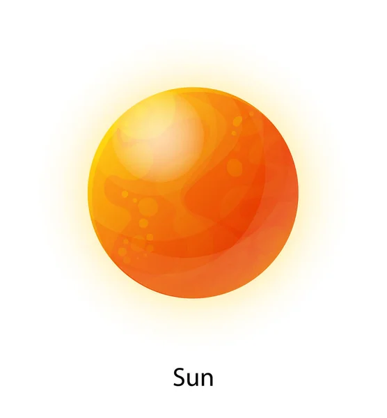 Composition de la planète Sun Space — Image vectorielle