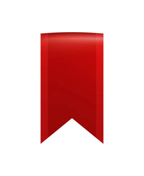 Röd bandflagga Sammansättning — Stock vektor