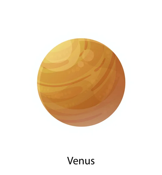Kompozice vesmírné planety Venuše — Stockový vektor