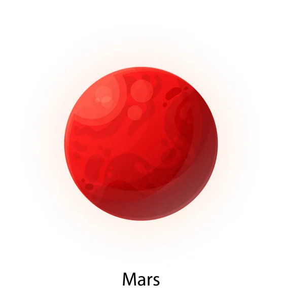 Mars Skład planety kosmicznej — Wektor stockowy