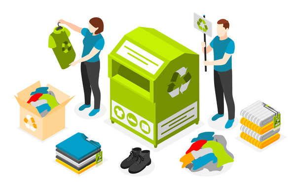 Устойчивая изометрическая композиция моды