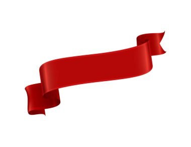 Kırmızı kurdele gerçekçi kompozisyonu ve boş arkaplan çizimi üzerinde renkli izole edilmiş makaralı resim.