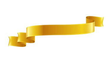 Boş arkaplan çizimi üzerinde renkli, izole edilmiş makara şekilli gerçek kurdele kompozisyonu