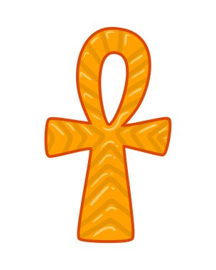 Mısır kompozisyonu, boş arkaplan vektörü çizimi üzerine antik Mısır antikalarının izole edilmiş görüntüsüdür