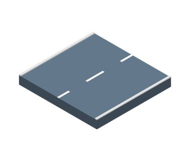 Isometric şehir ögeleri bileşimi boş arkaplan vektör illüstrasyonunda izole şehir manzarasının yapıcı parçası ile