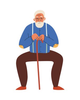 Boş arkaplan çizimi üzerinde izole edilmiş karalama tarzı insan karakter yaşına sahip nesiller boyu insan kompozisyonu