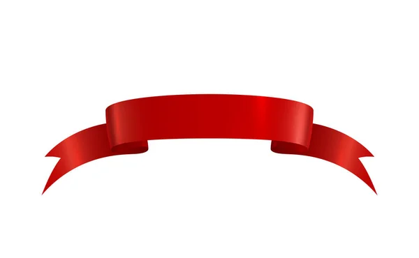 Fitas Vermelhas Composição Realista Com Imagem Colorida Isolada Forma Bobina —  Vetores de Stock