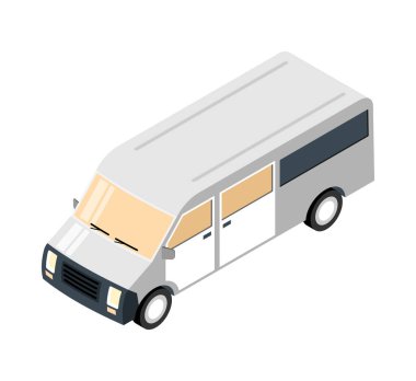 Isometric şehir ögeleri bileşimi boş arkaplan vektör illüstrasyonunda izole şehir manzarasının yapıcı parçası ile