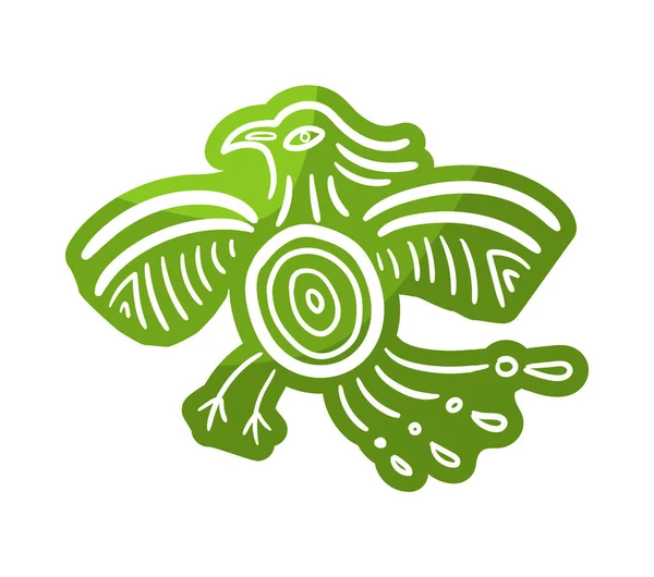 Maya Civilization Culture Composition Tribal Doodle Image Blank Background Vector — Stock vektor