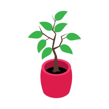 Boş arkaplan vektör illüstrasyonunda izole edilmiş mobilyalarla özel iç izometrik bileşim