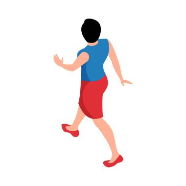 Isome 'lı kadınlar, boş arka plan illüstrasyonunda izole edilmiş kadın karakter duruşuyla kompozisyon oluştururlar.