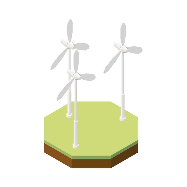 Composición Isométrica Electricidad Con Icono Aislado Instalación Energía Eléctrica Ilustración — Archivo Imágenes Vectoriales