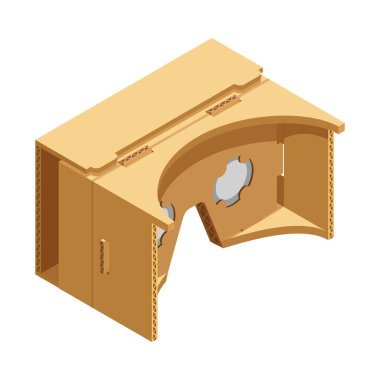 Giyilebilir teknoloji izometrik bileşimi ve boş arkaplan vektör illüstrasyonunda akıllı aygıtın izole edilmiş görüntüsü