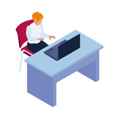 Boş arkaplan vektörü illüstrasyonunda izole bankacılık imajı ile Isometric banka finansal bileşimi