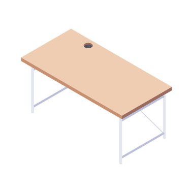 Mobilya izometrik kompozisyonu ve boş arkaplan vektör illüstrasyonunda tasarımcı mobilyalarının izole edilmiş görüntüsü