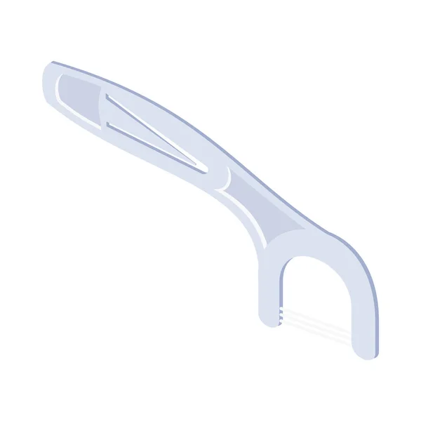 Composición Isométrica Del Dentista Con Imagen Aislada Del Equipo Clínica — Vector de stock