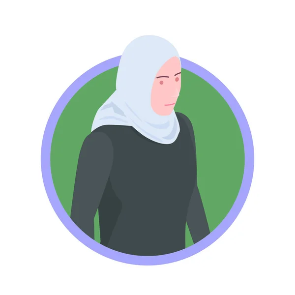 Icon Avatar Arab Woman Isometric Vector Illustration — стоковый вектор