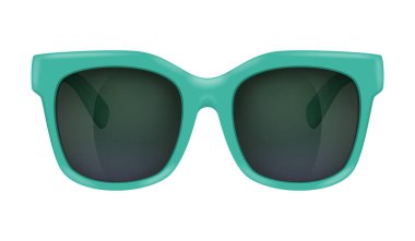 Modern trendy sunglasses with color frames realistic vector illustration