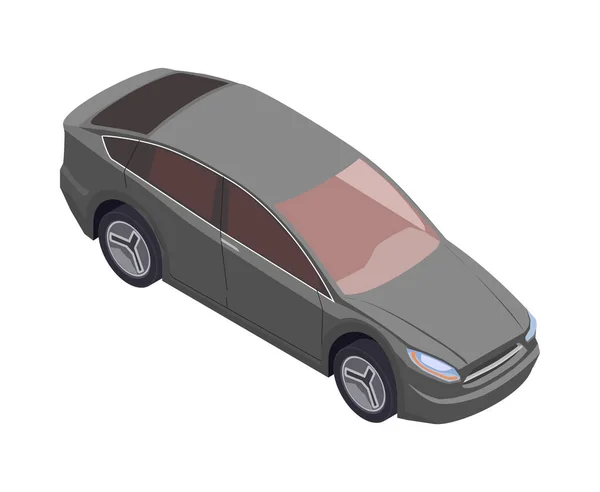Modern Car Blank Background Isometric Vector Illustration — Vetor de Stock