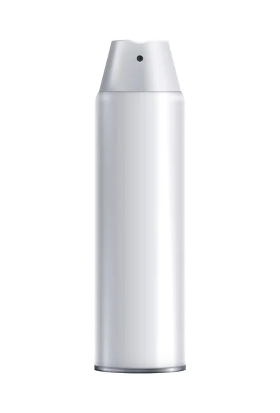 Illustration Vectorielle Réaliste Maquette Bouteille Vaporisateur Déodorant Vide — Image vectorielle