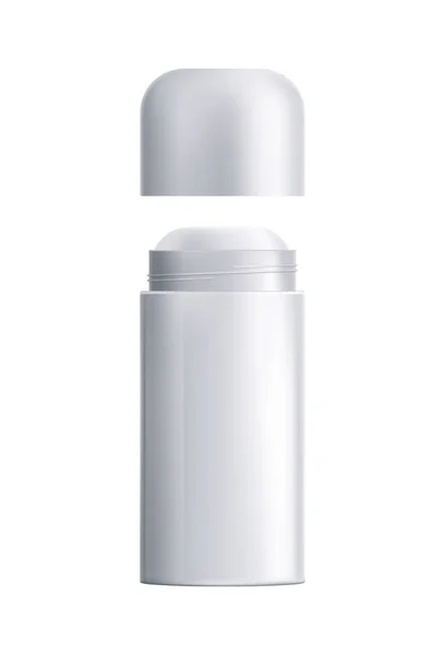 Deodorante Bastone Con Tappo Vuoto Imballaggio Cosmetico Mockup Realistico Vettoriale — Vettoriale Stock