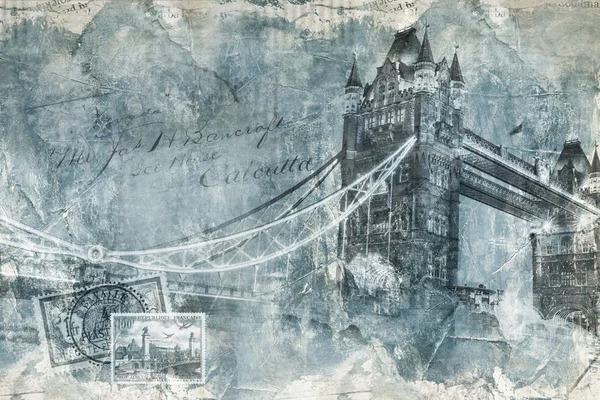 Tower bridge Londres, arte digital Imagens Royalty-Free
