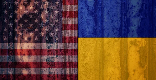 Сша Допомагають Україні Війні Припиніть Концепцію Війни Сполучені Штати Америки — стокове фото