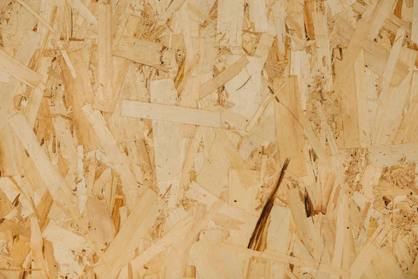 木製パネルの背景 配向性ストランド ボード Osb 材の質感を押されたクローズ アップ — ストック写真