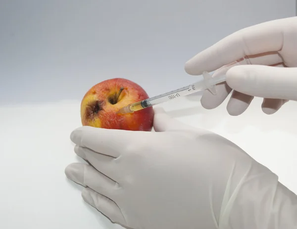 苹果肉毒杆菌毒素治疗 图库图片