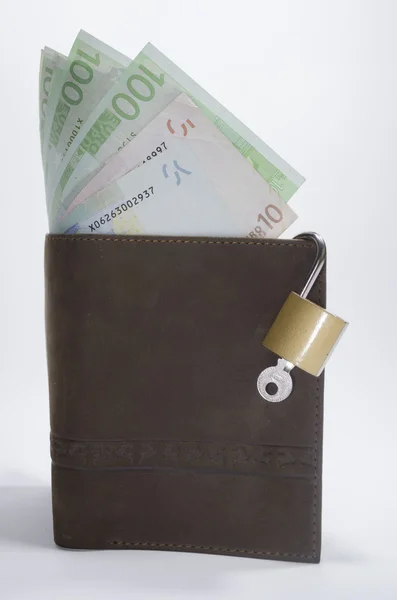 Brown wallet — Stock Photo, Image