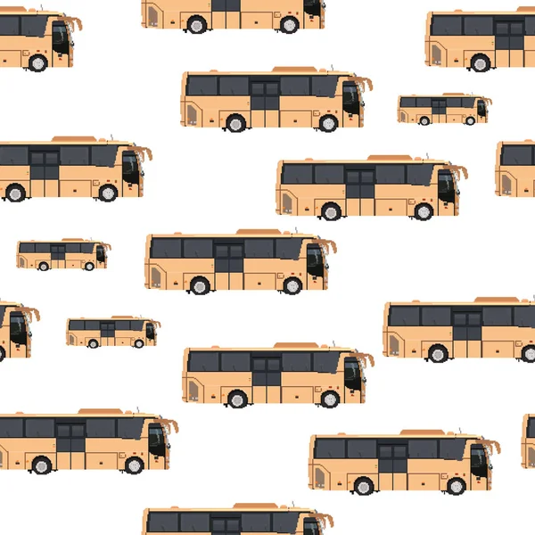 Seamless Background Bus Pixel Graphics Texture Design Illustration — Stock Photo, Image